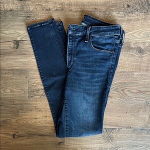 Abercrombie & Fitch Simone High Rise Super Skinny Dark Blue Denim Jeans size 28